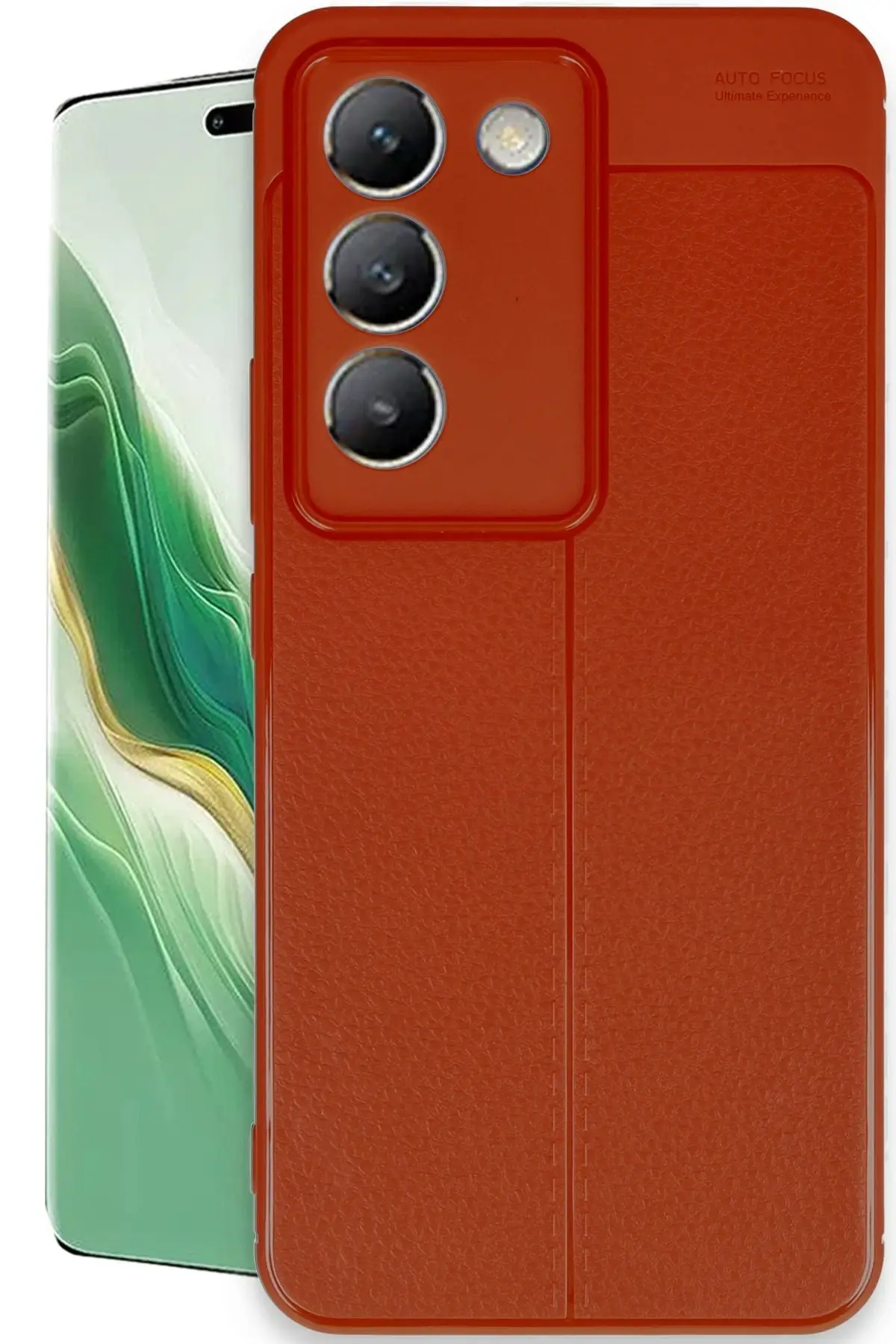 Newface Vivo V30 Lite 4G Kılıf Auto Focus Kapak - Kırmızı