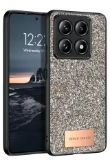 Onegif Xiaomi Mi 14T Pro Bright Simli Kapak - Gold