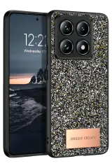 Onegif Xiaomi Mi 14T Pro Bright Simli Kapak - Gümüş