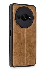 Newface Xiaomi Redmi A3 4G Kılıf Flip Cover - Taba