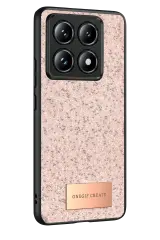 Onegif Xiaomi Mi 14T Pro Bright Simli Kapak - Pembe