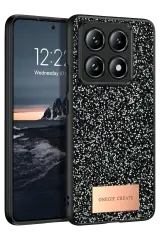 Onegif Xiaomi Mi 14T Pro Bright Simli Kapak - Siyah