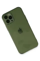 Newface iPhone 12 Pro Max Kılıf Fly Lens Silikon - Yeşil