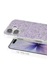 Onegif Apple iPhone 17 Bright Simli Kapak - Lila