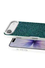 Onegif Apple iPhone 17 Air Bright Simli Kapak - Koyu Yeşil