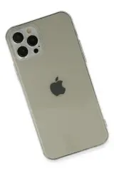 Newface iPhone 12 Pro Max Kılıf Fly Lens Silikon - Şeffaf