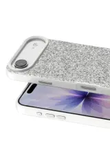 Onegif Apple iPhone 17 Air Bright Simli Kapak - Beyaz