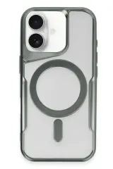 Newface iPhone 16 Kılıf Boyi Magsafe Silikon Kapak - Yeşil