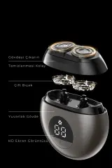 Newface CB-S1 Dijital Şarj Göstergeli Tıraş Makinesi - Gri