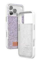 Onegif Apple iPhone 17 Pro Bright Simli Kapak - Lila