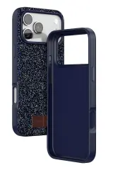 Onegif Apple iPhone 17 Pro Bright Simli Kapak - Mavi