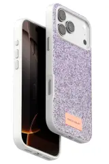 Onegif Apple iPhone 17 Pro Max Bright Simli Kapak - Lila