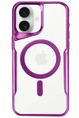 Newface iPhone 16 Plus Kılıf Boyi Magsafe Silikon Kapak - Pembe