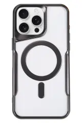 Newface iPhone 16 Pro Max Kılıf Boyi Magsafe Silikon Kapak - Siyah