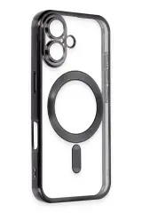 Newface iPhone 16 Kılıf Kross Magneticsafe Kapak - Siyah
