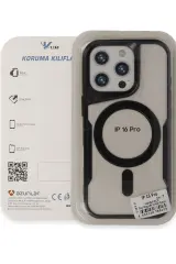 Newface iPhone 16 Pro Max Kılıf Boyi Magsafe Silikon Kapak - Lacivert