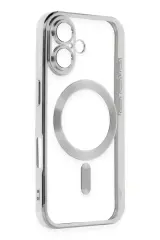 Newface iPhone 16 Plus Kılıf Kross Magneticsafe Kapak - Gümüş