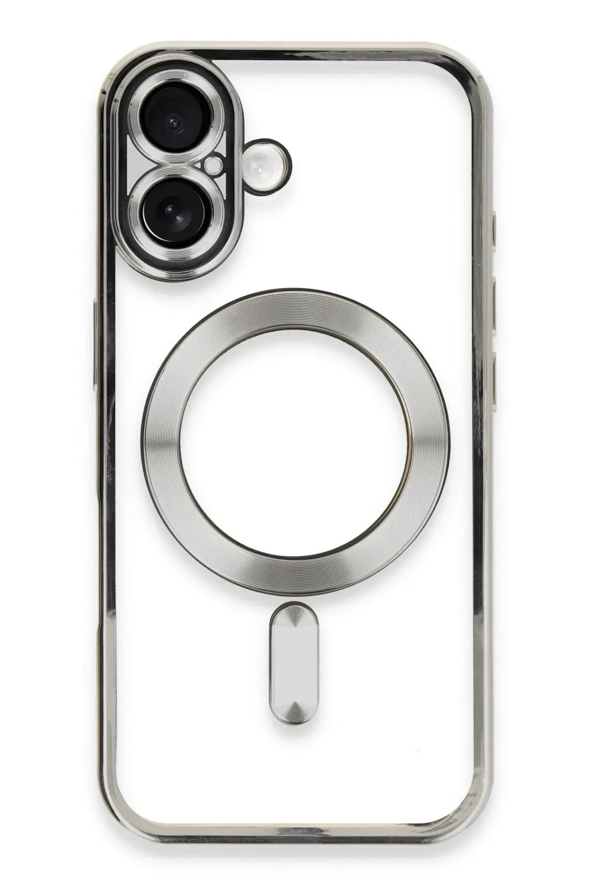 Newface iPhone 16 Plus Kılıf Kross Magneticsafe Kapak - Gümüş