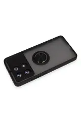 Newface Xiaomi Poco X6 Pro Kılıf Montreal Yüzüklü Silikon Kapak - Siyah