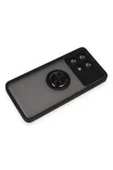 Newface Xiaomi Poco X6 Pro Kılıf Montreal Yüzüklü Silikon Kapak - Siyah