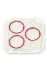 Newface iPhone 13 Pro Max Shine Kamera Lens Koruma Cam - Pembe