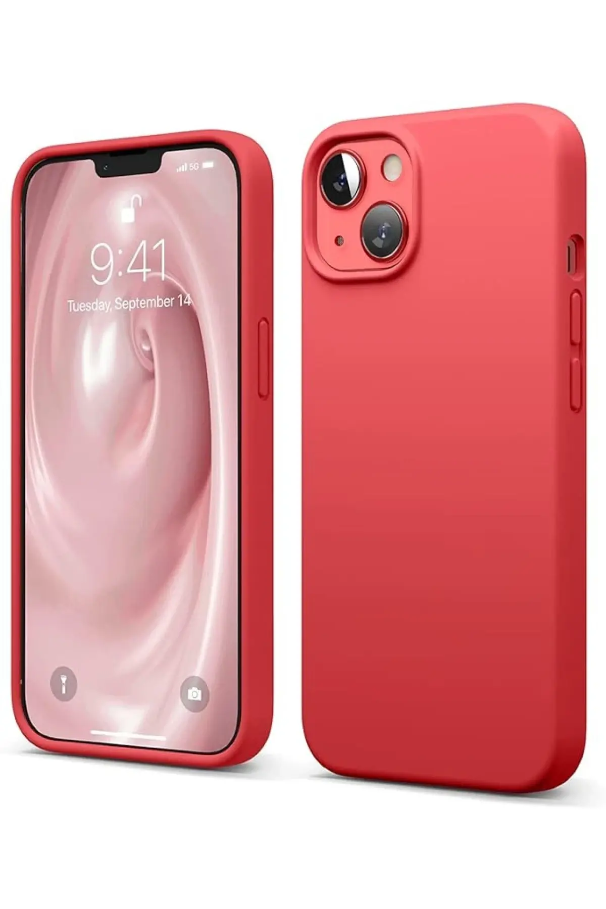 Newface iPhone 14 Kılıf First Silikon - Kırmızı