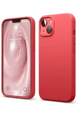 Newface iPhone 14 Kılıf First Silikon - Kırmızı