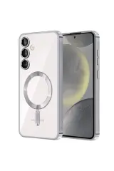 Newface Samsung Galaxy S24 Plus Kılıf Kross Magneticsafe Kapak - Gümüş