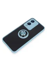 Newface Vivo Y17S Kılıf Montreal Yüzüklü Silikon Kapak - Buz Mavi