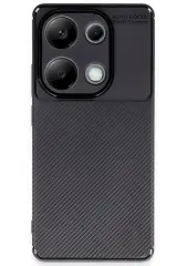 Newface Xiaomi Redmi Note 13 Pro 4G Kılıf Auto Focus Karbon Kapak - Siyah