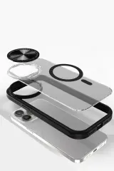 Newface iPhone 11 Kılıf Teleskop Lens Magsafe Silikon Kapak - Lacivert