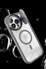 Newface iPhone 11 Kılıf Teleskop Lens Magsafe Silikon Kapak - Lacivert