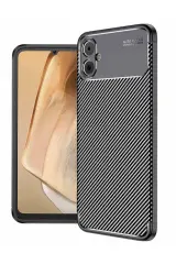 Newface Samsung Galaxy A05 Kılıf Auto Focus Karbon Kapak - Siyah