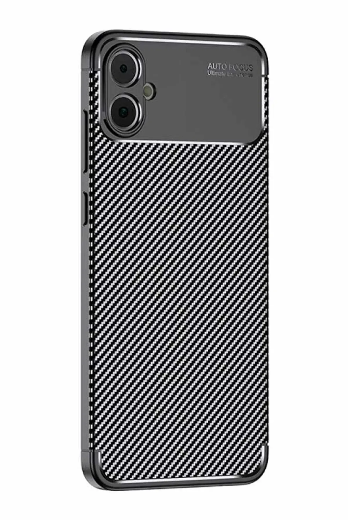 Newface Samsung Galaxy A05 Kılıf Auto Focus Karbon Kapak - Siyah
