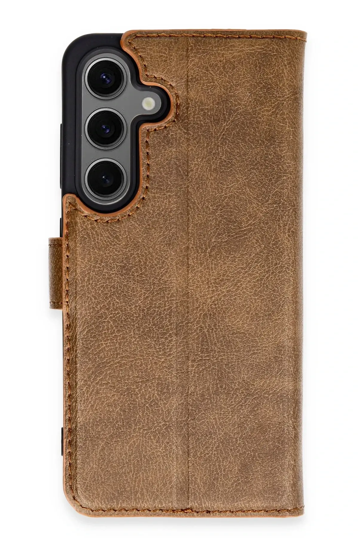 Newface Samsung Galaxy S24 Kılıf Trend S Plus Kapaklı Kılıf - Taba