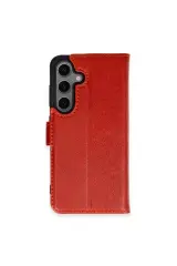 Newface Samsung Galaxy S24 Plus Kılıf Trend S Plus Kapaklı Kılıf - Kırmızı