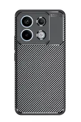 Newface Xiaomi Redmi Note 13 Pro 5G Kılıf Auto Focus Karbon Kapak - Siyah