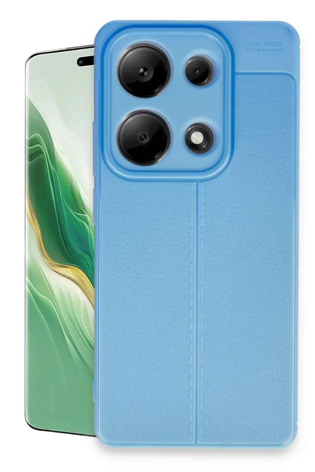 Newface Xiaomi Redmi Note 13 Pro 4G Kılıf Auto Focus Kapak - Mavi