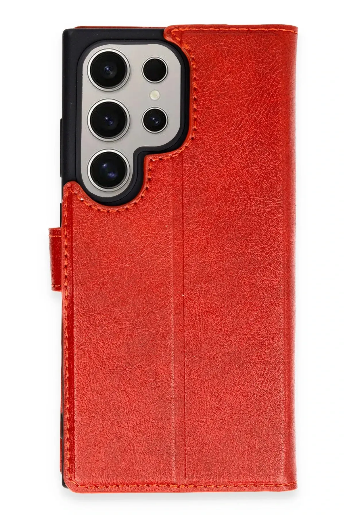 Newface Samsung Galaxy S24 Ultra Kılıf Trend S Plus Kapaklı Kılıf - Kırmızı