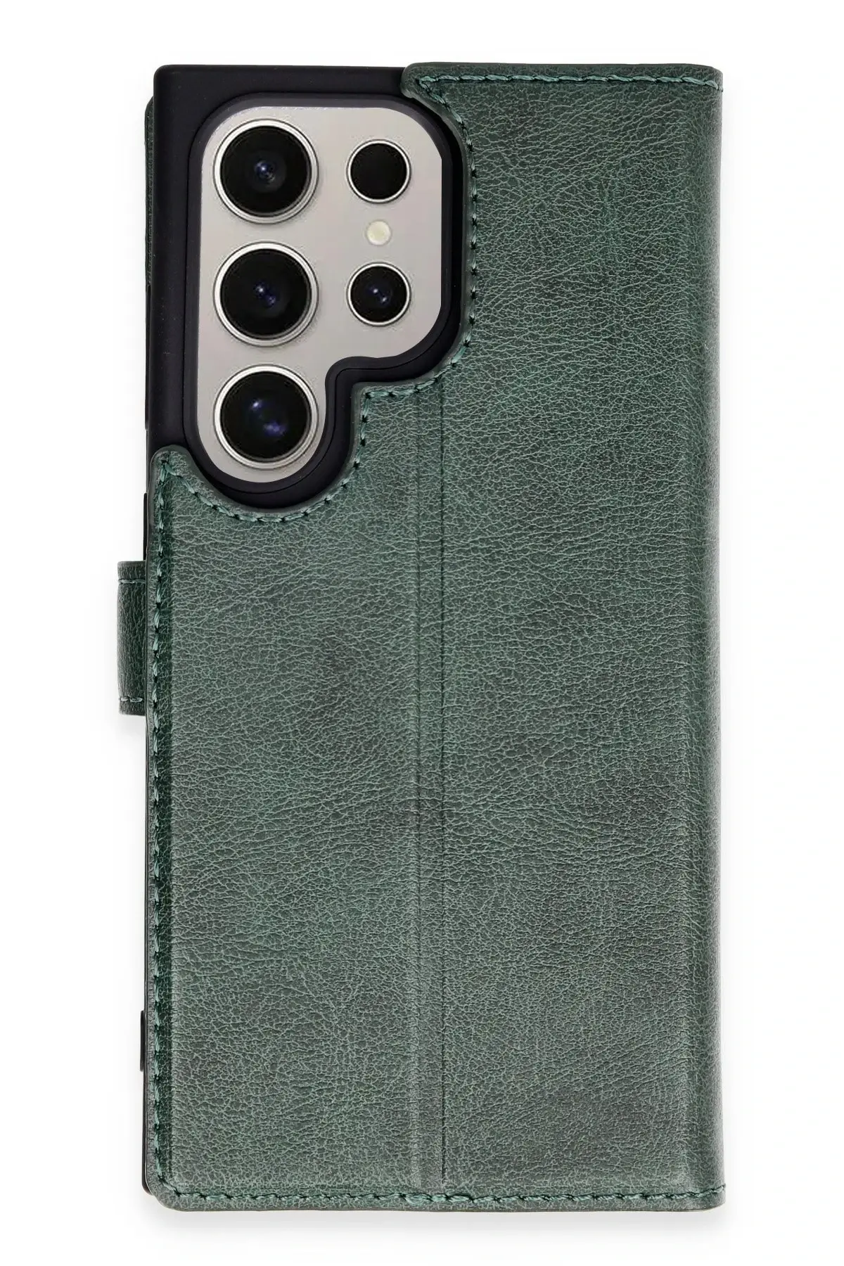 Newface Samsung Galaxy S24 Ultra Kılıf Trend S Plus Kapaklı Kılıf - Yeşil