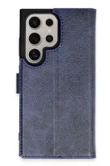 Newface Samsung Galaxy S24 Ultra Kılıf Trend S Plus Kapaklı Kılıf - Lacivert