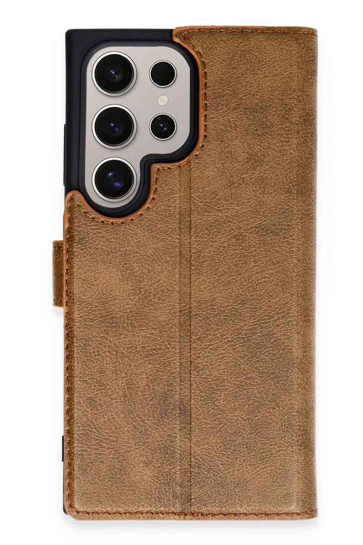 Newface Samsung Galaxy S24 Ultra Kılıf Trend S Plus Kapaklı Kılıf - Taba