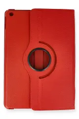 Newface iPad Pro 13 (2024) Kılıf 360 Tablet Deri Kılıf - Kırmızı