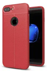 Newface iPhone 7 Plus Kılıf Auto Focus Kapak - Kırmızı
