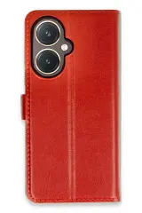 Newface Vivo Y27 Kılıf Trend S Plus Kapaklı Kılıf - Kırmızı