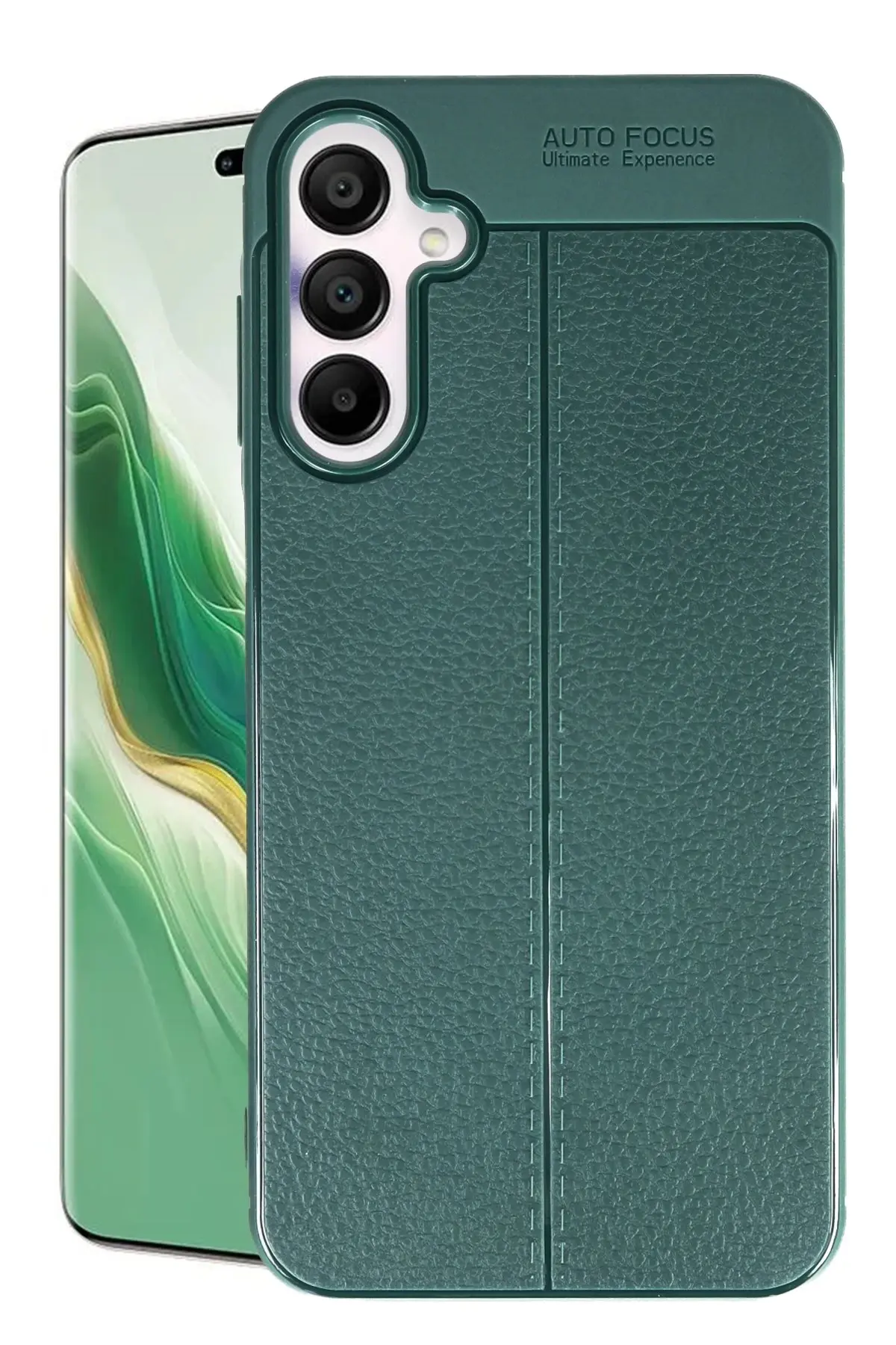 Newface Samsung Galaxy A15 4G Kılıf Auto Focus Kapak - Koyu Yeşil