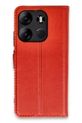 Newface Tecno Spark Go 2023 Kılıf Trend S Plus Kapaklı Kılıf - Kırmızı