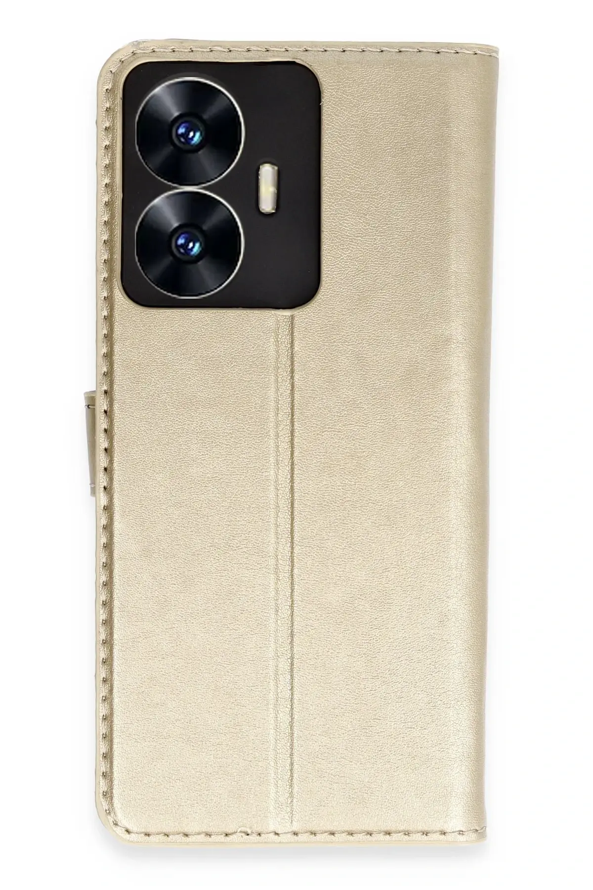 Newface Realme C55 Kılıf Trend S Plus Kapaklı Kılıf - Gold