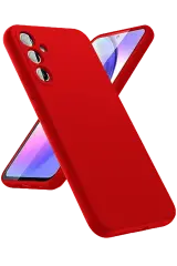 Newface Samsung Galaxy A24 4G Kılıf First Silikon - Kırmızı