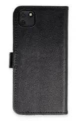 Newface Huawei Y5P Kılıf Trend S Plus Kapaklı Kılıf - Siyah